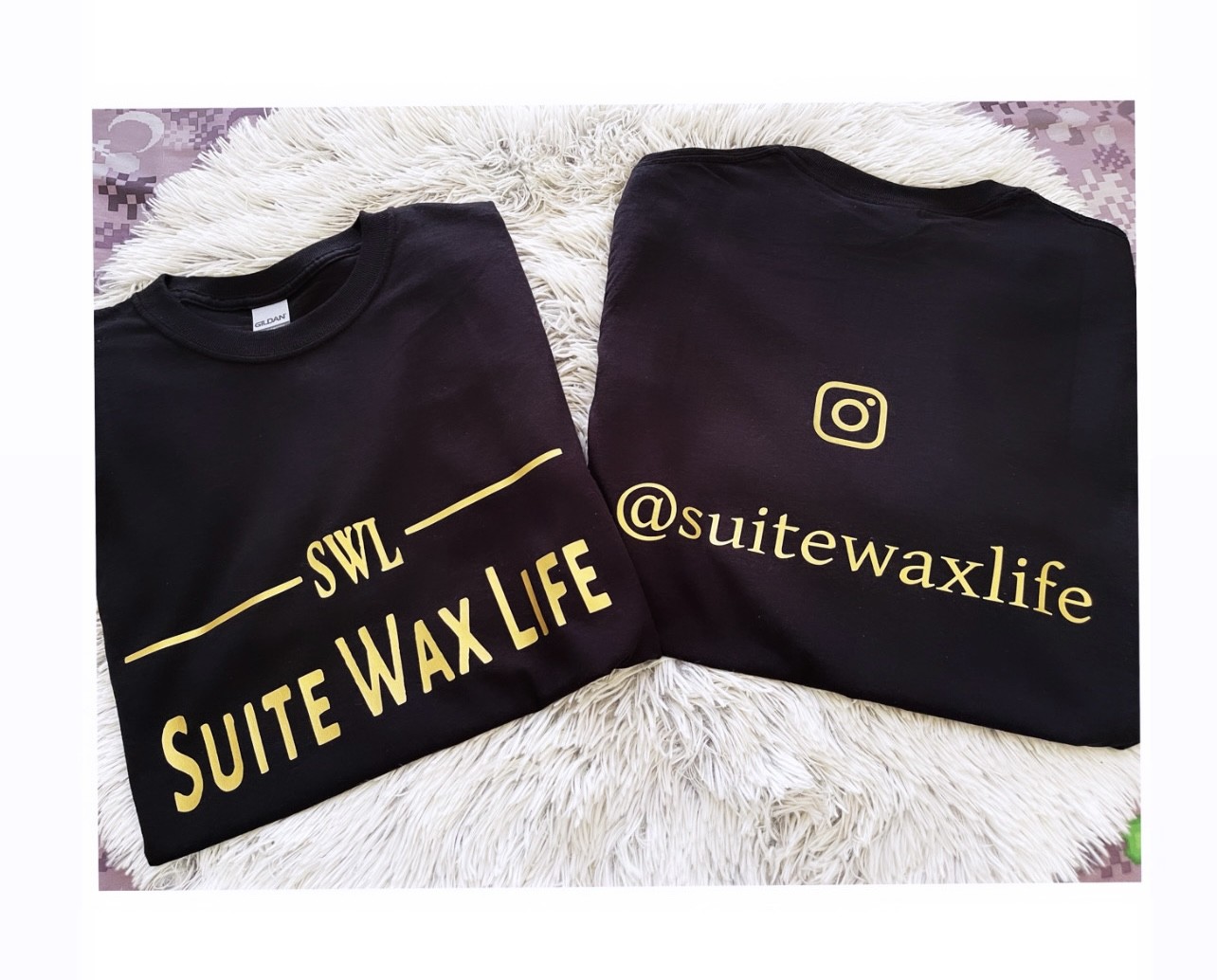 Suite Wax Life branded tees